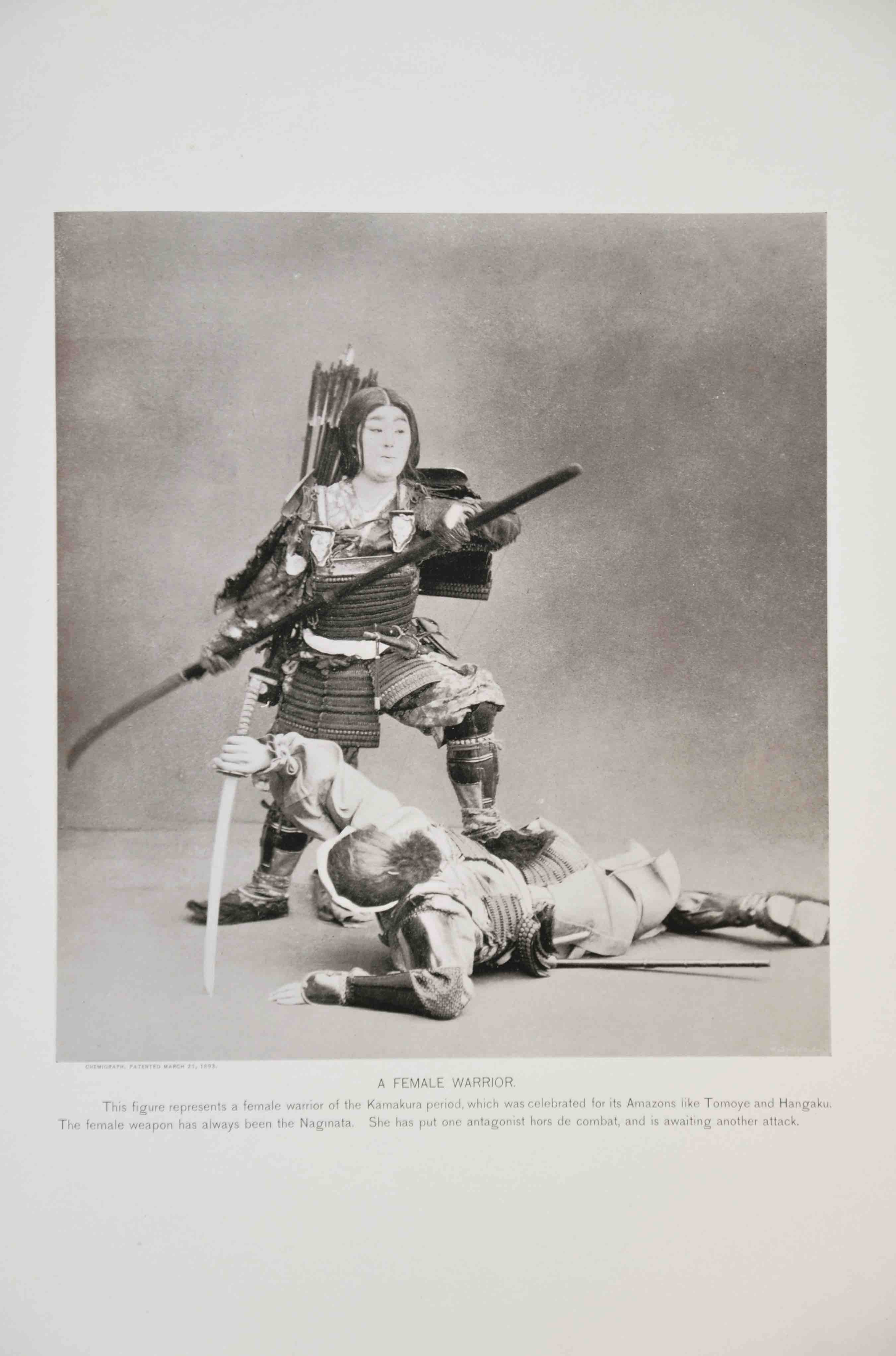 OGAWA, KAZUMASA (Photogr. & Ed.): - Military Costume in Old Japan. Photographed by K. Ogawa, under direction of Chitora Kawasaki and Ko-yu-kai (Tokyo Fine Art School). Tokyo 1893.