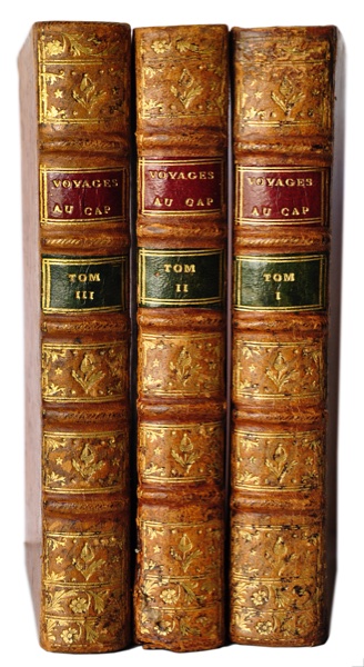 SPARRMAN, ANDERS: - Voyage au Cap de Bonne-Esprance, et autour du monde avec le capitaine Cook, et principalement dans le pays des Hottentots et des Caffres. Three volumes. Paris 1787.