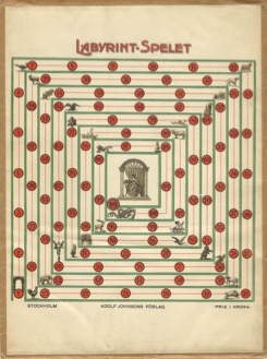 Labyrint-spelet. [SWEDISH BOARD GAME]. - Labyrint-spelet. (Labyrinth board game). Stockholm, Adolf Johnsons frlag, Central-tryckeriet, 1903.