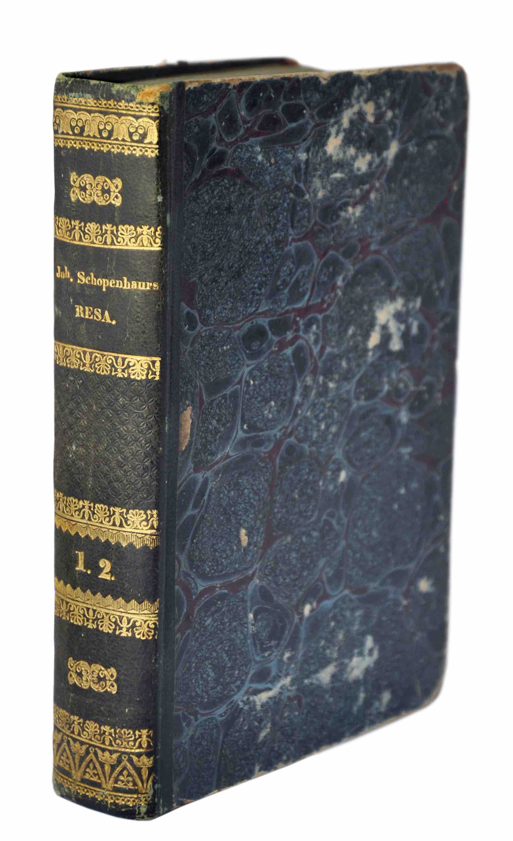 SCHOPENHAUER, JOHANNA HENRIETTE: - Resa ifrn Paris genom Sdra Frankrike till Chamouny. Two parts in one volume. Mariefred, Collin & Comp., 1826-27.