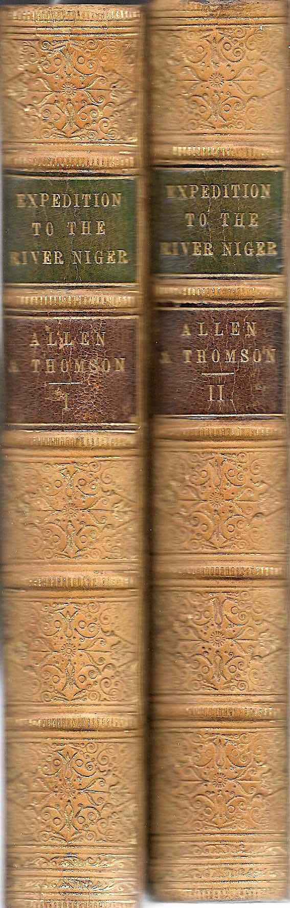 ALLEN, WILLIAM & THOMSON, T.R.H.: -  A Narrative of the Expedition sent by Her Majesty's Government to the River Niger, in 1841, under the of Command by Captain H.D. Trotter. Two volumes. London, Richard Bentley, 1848.