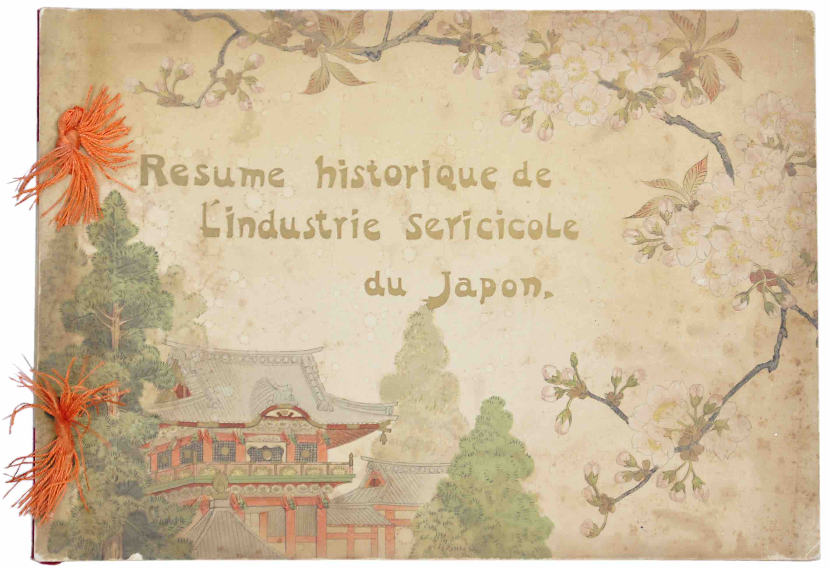 [TURIN WORLD FAIR 1911 / SILK INDUSTRY IN JAPAN] - Rsum historique de l'industrie sricicole au Japon. Publi a l'occasion de l'Exposition de l'Italie par l'Association sricicole du Japon 1911. Tokio, Association sricicole du Japon, No.18 Sanchome Nishikicho Kanda-ku, 1911.