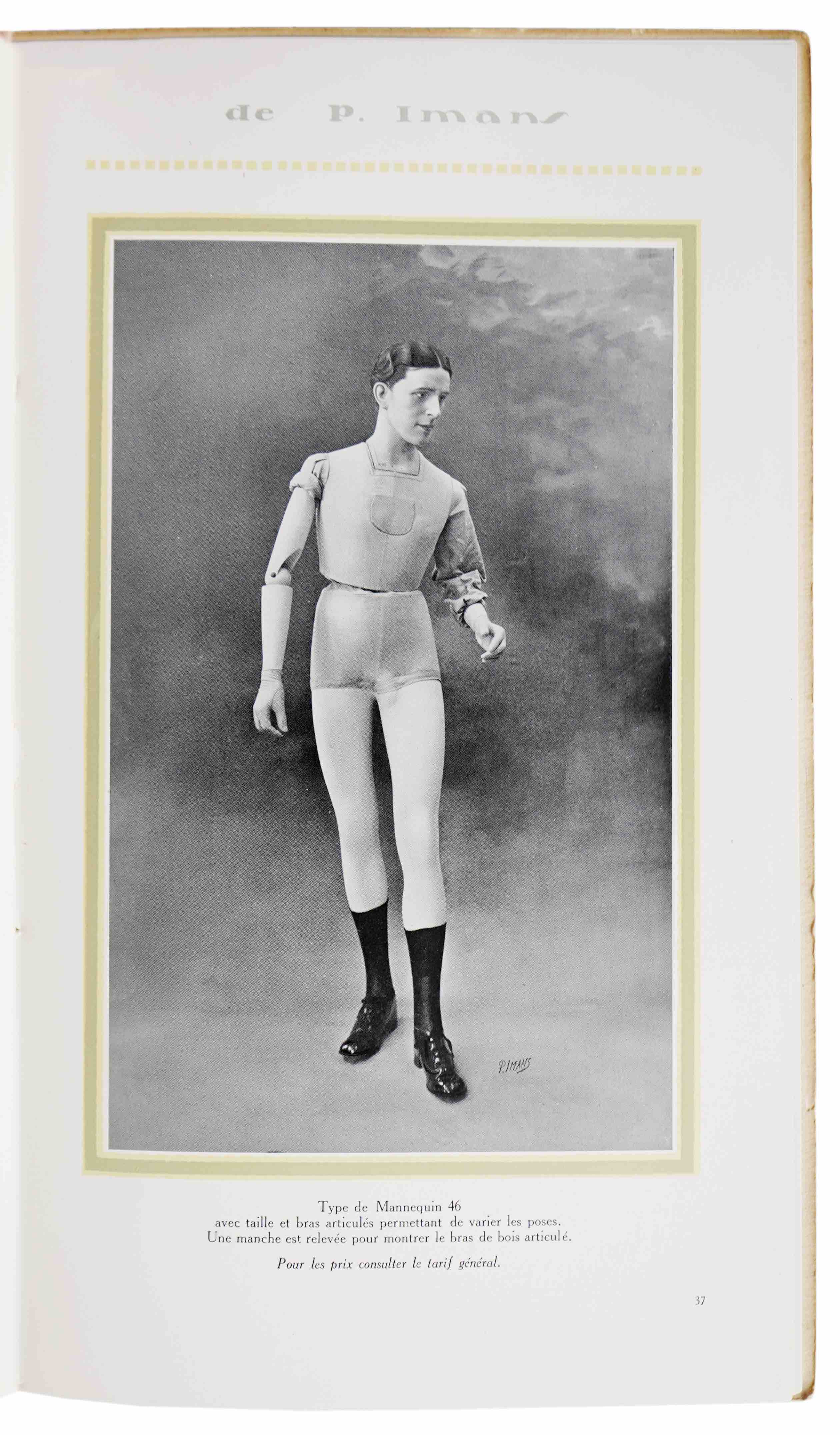IMANS, PIERRE: - Les cires de Pierre Imans. Sujets en cire, mannequin artistiques pour toutes industries. Paris, Draeger, 1921.