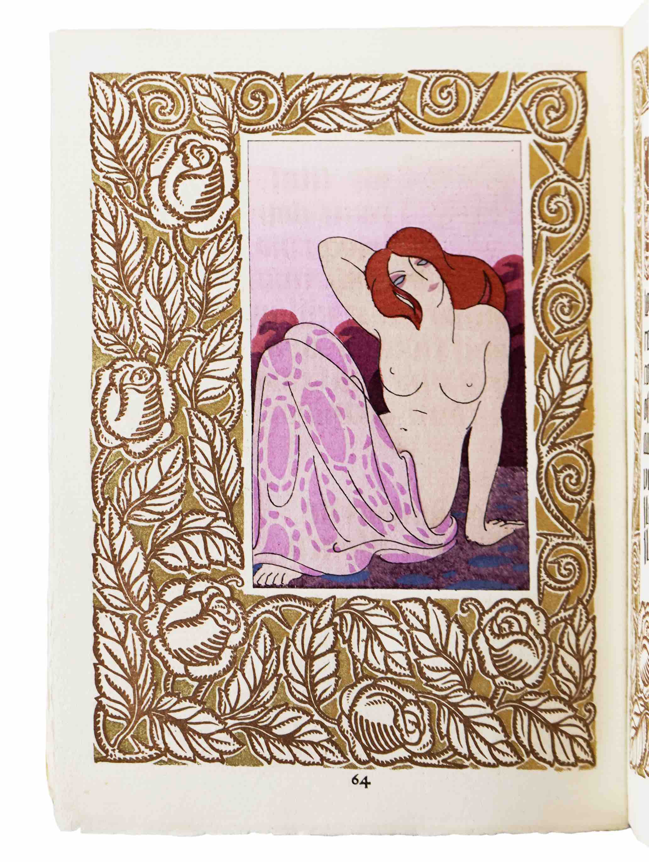 DOMIN, ANDR (Ill.) / GOURMONT, RMY DE: - Litanies de la Rose. Paris, Ren Kieffer, 1919.