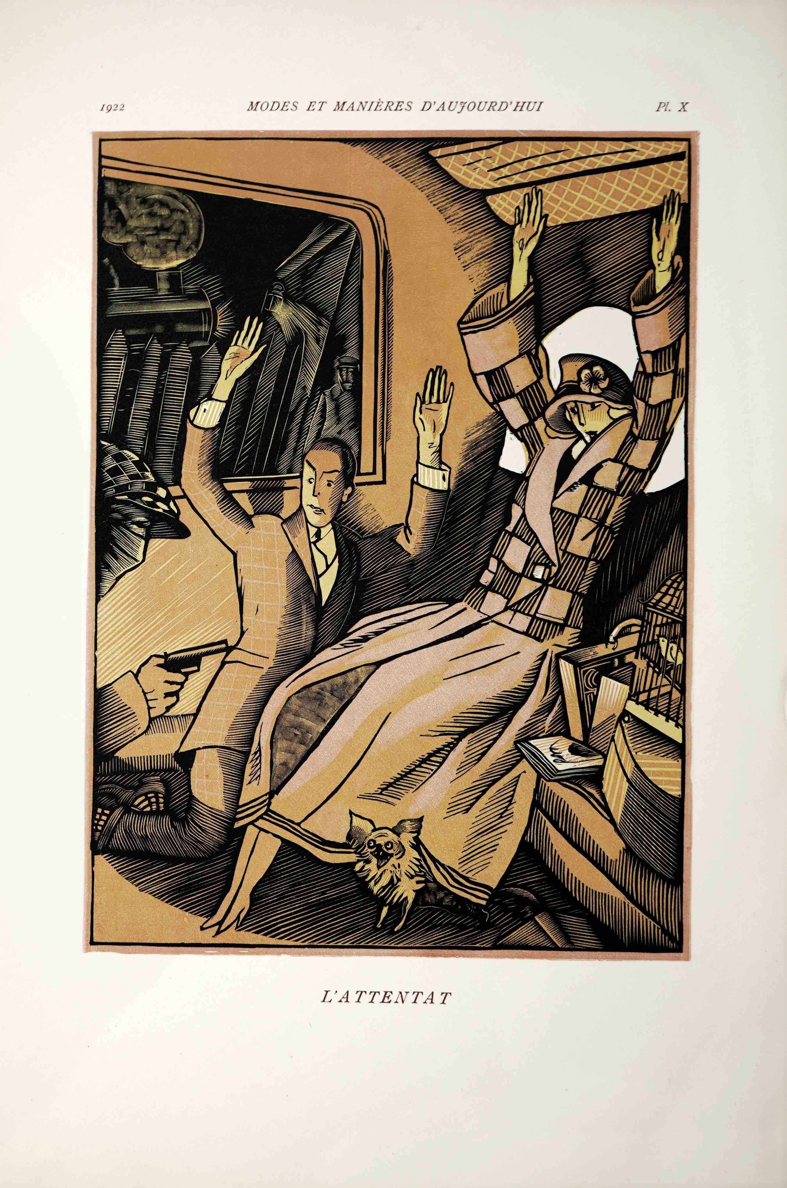 VALERY, PAUL / SIMON, FERNAND (Ill.) : - Modes et Manires d'Aujourdhui. Dixieme Annee (1922). Collection Pierre Corrard. Paris, Librairie Meynial, 1923.c x