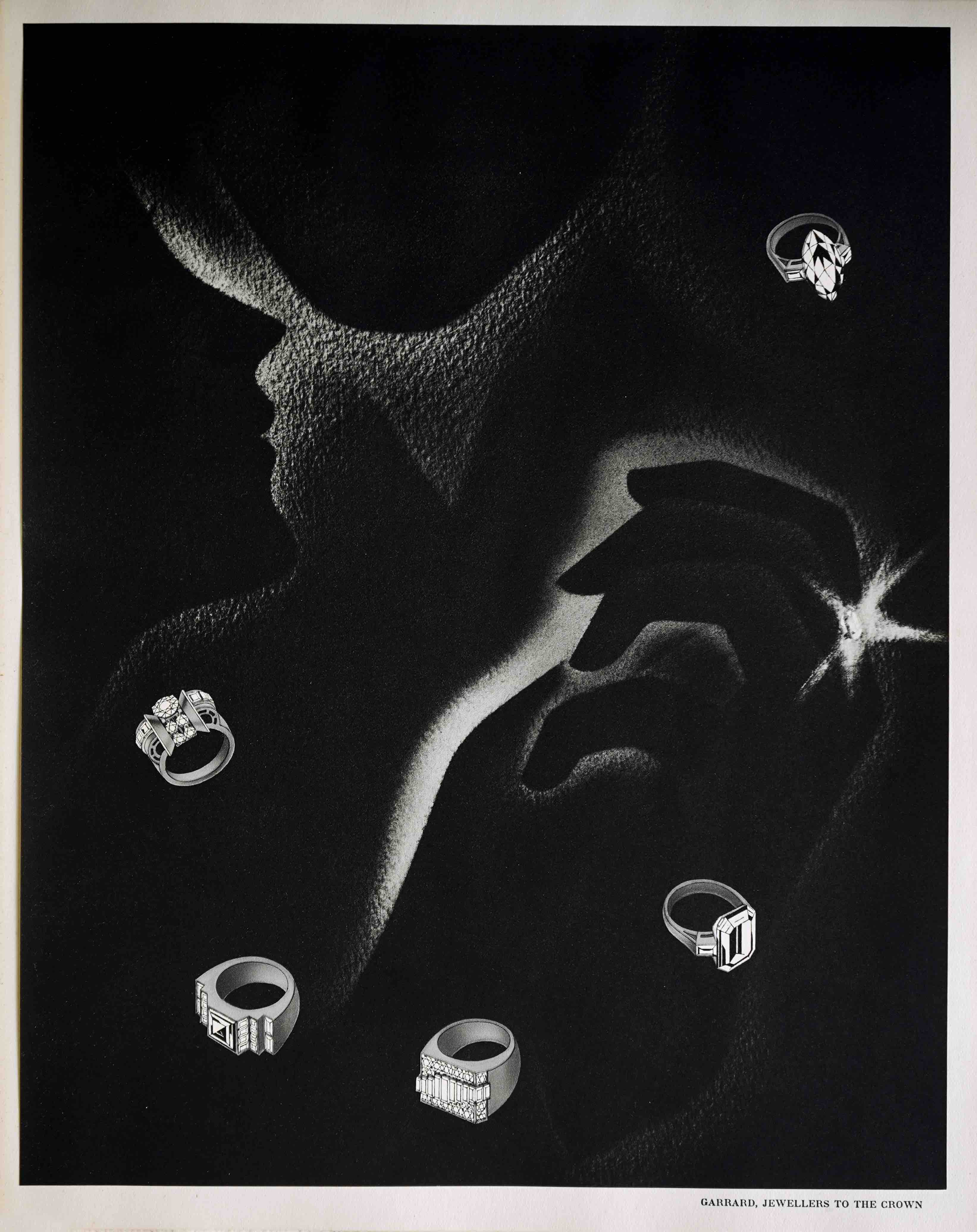 GARRARD [JEWELLERY TRADE CATALOGUE]: -  Rings. Garrard, Jewellers to the Crown (24, Ablemarle Street, London W1). Paris, Draeger, ca 1935.