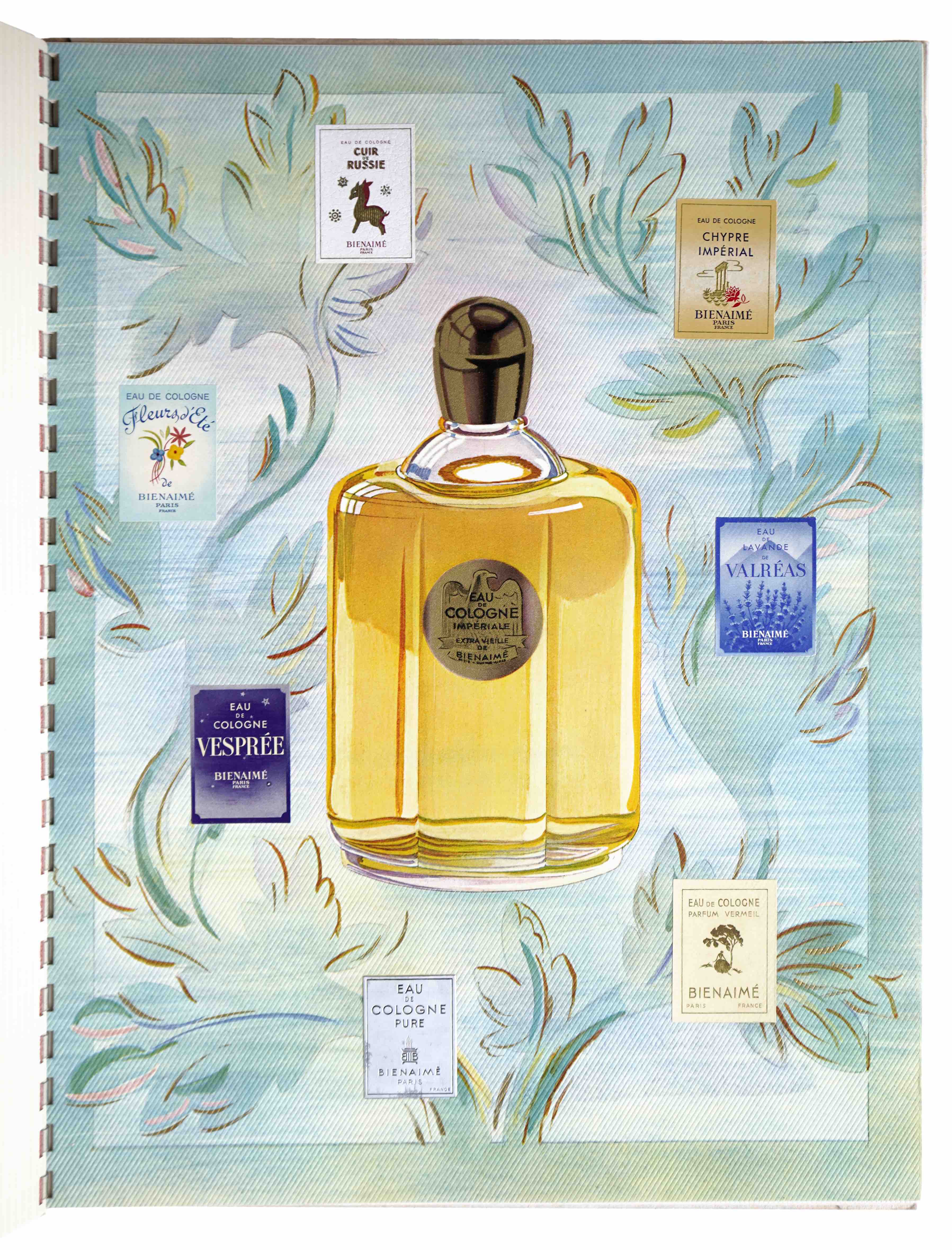 [BIENAIME] PERFUME TRADE CATALOGUE]. - Parfums Bienaim. Paris, Draeger, 1947.