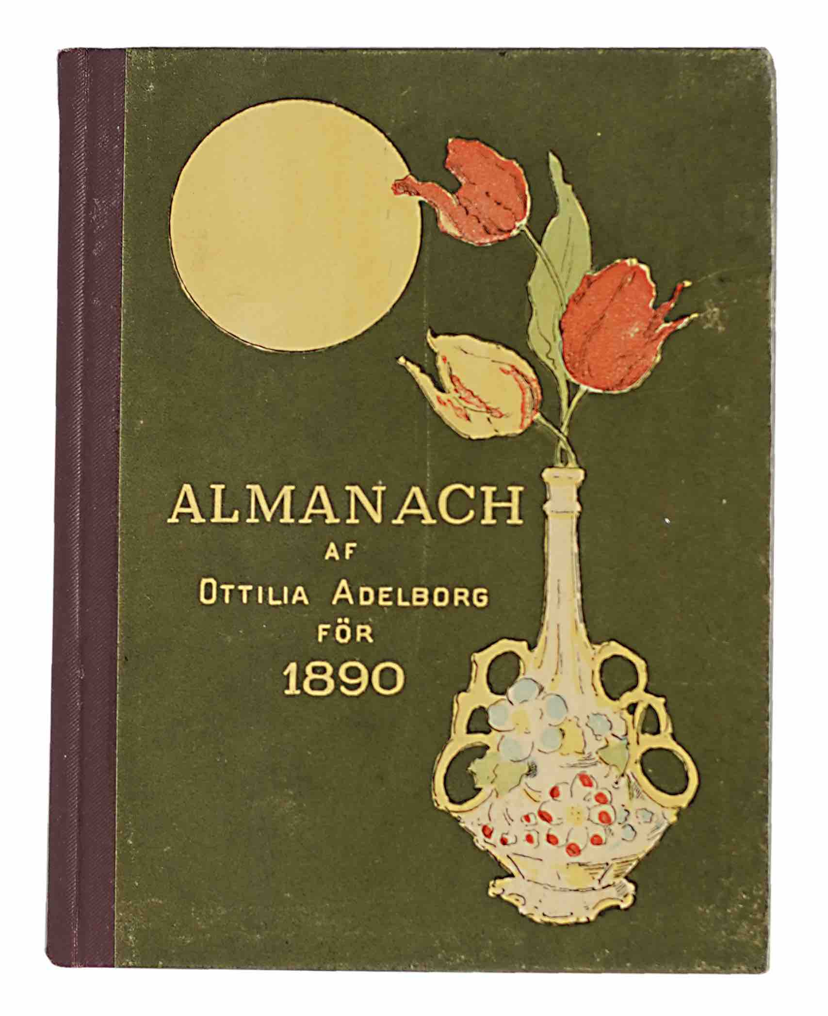 ADELBORG, OTTILIA (Ill.) [CHILDREN'S ALMANAC] - Almanacka 1890. Stockholm, P.A. Norstedt & Sner, 1889.
