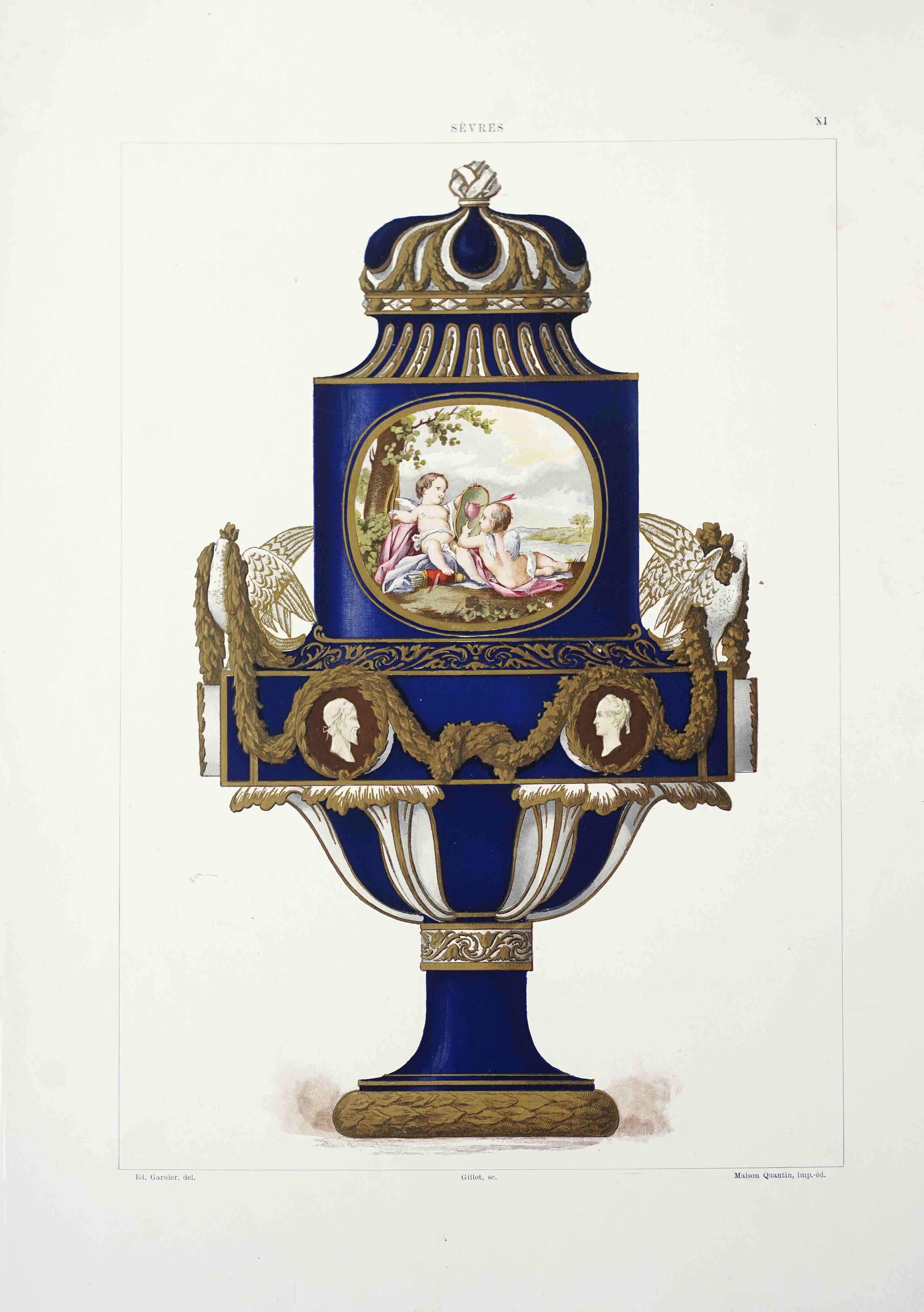 GARNIER, DOUARD: - La Porcelaine Tendre de Svres. Avec une notice historique. Paris. Maison Quantin, (1889) - 1891.