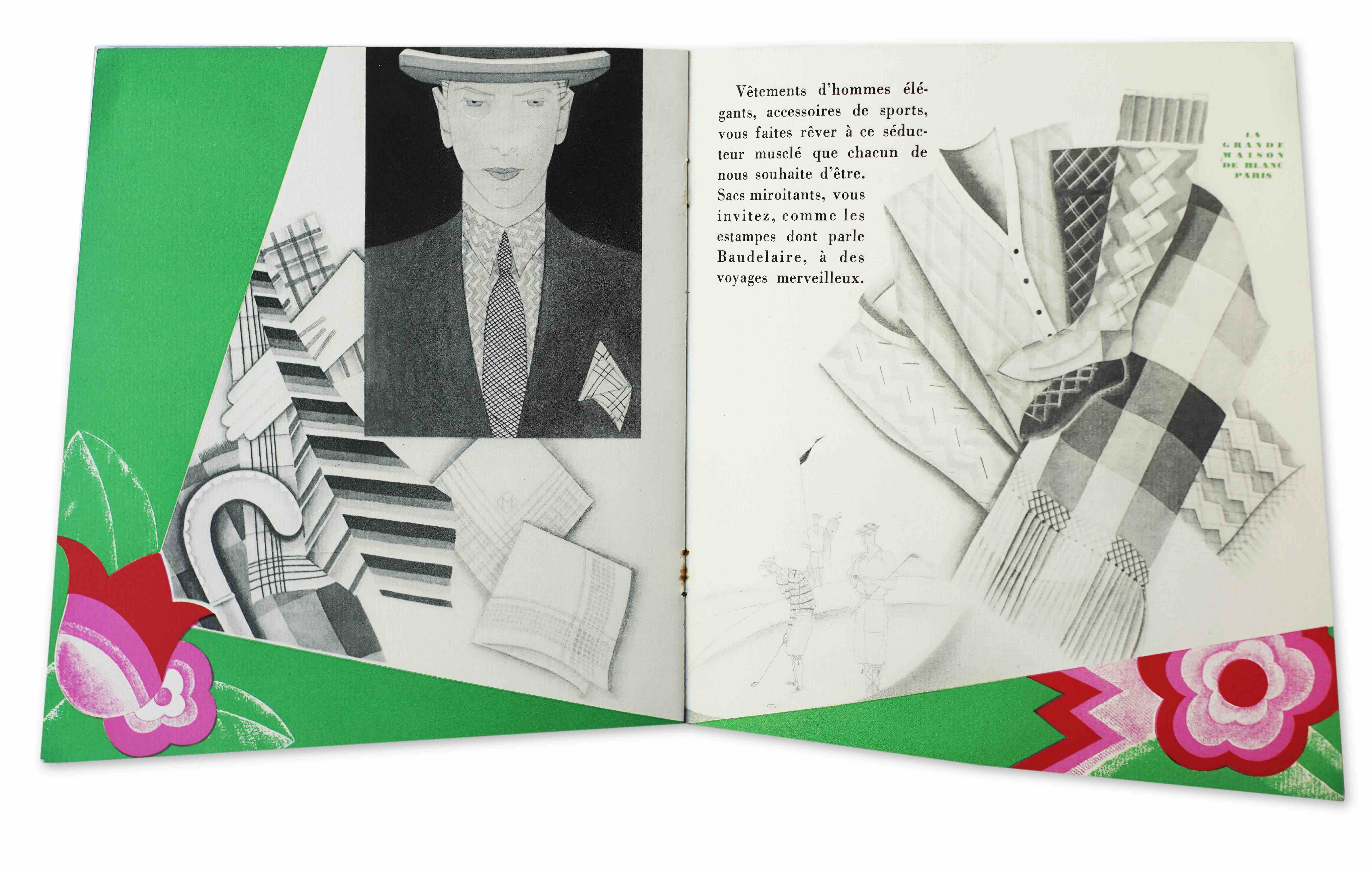 [TRADE CATALOGUE / FASHION / ART DCO]. - Les premiers beaux jours. La Grand Maison du Blanc, Paris, Place del' Opera. (Paris, Draeger, ca 1929).