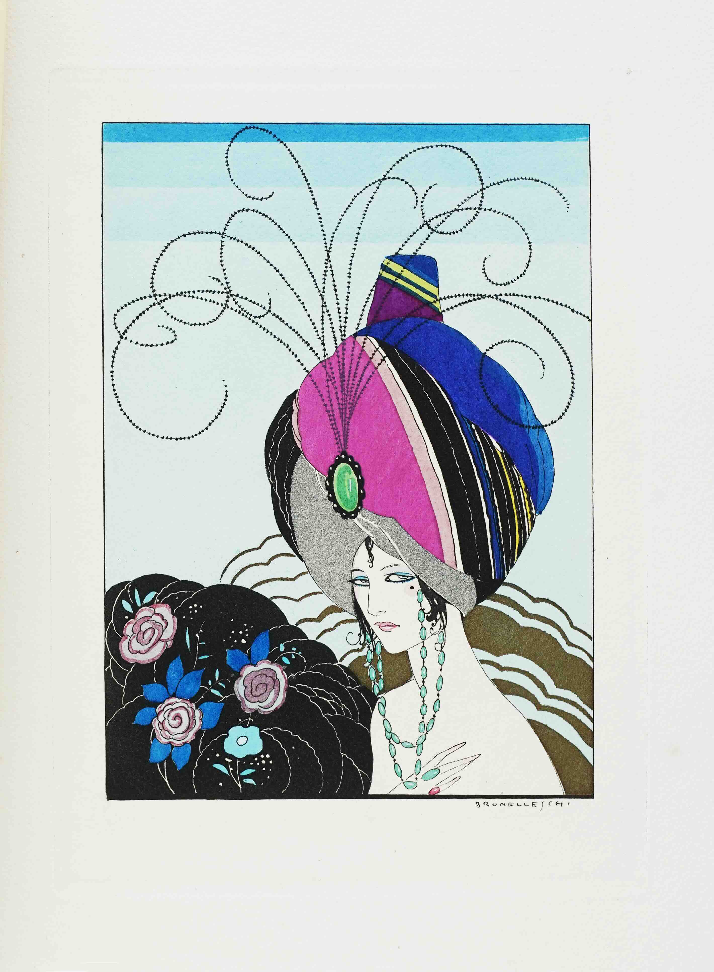 HERMANT, ABEL / BRUNELLESCHI, UMBERTO (Ill.): -  Phili ou Par-del le bien et le mal. Paris, dition de la Guirlande, 1921.