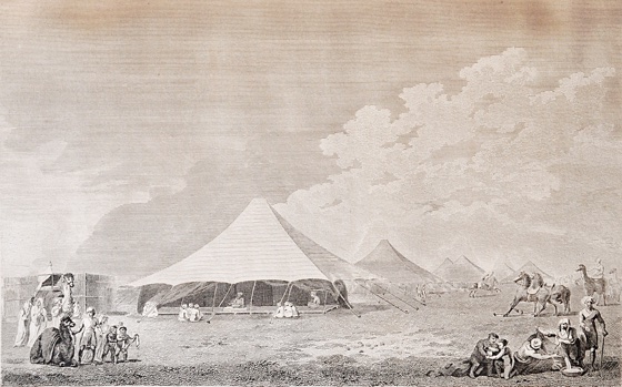 PARK, MUNGO: - Travels in the Interior Districts of Africa: Performed under the Direction and Patronage of the African Association, in the Years 1795, 1796, and 1797. With an Appendix containing Geographical Illustrations of Africa by Major Rennell. Third edition. London, W. Bulmer and Co., 1799.
